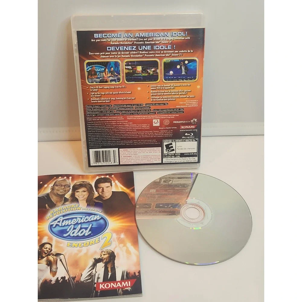 American Idol Encore 2 PS3 PlayStation 3 - Complete CIB PS3